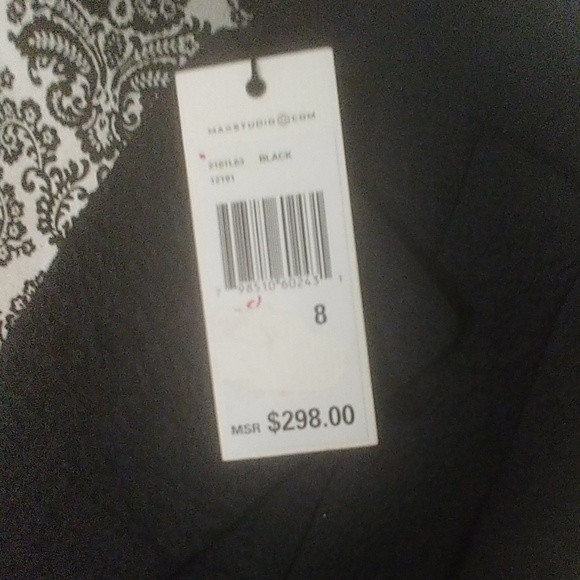 MAX STUDIO - Great Style - Black Blazer Sz 8 NWT Ret$298 - Picture 3 of 6